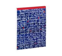 Clairefontaine 116317C - Le Mur des Je t'aime, Bloc entoilé entête A5 14,8x21 cm, 70 feuillets, ligné