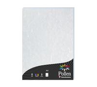 Clairefontaine 120010C - Caja de 50 Hojas - Formato A4 (21x29,7cm) - 120g/m² - Color Azul Jaspeado - Papel de Invitación para Eventos y Correspondencia - Gama Pollen - Papel Premium