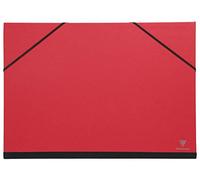Clairefontaine 144402C - Caja de cartón con dibujo elástico, color rojo 28x38 cm