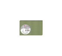 Clairefontaine 1470C - Paquete de 25 tarjetas individuales (8,2 x 12,8 cm, 210 g/m²), color verde salvia, cajas de invitación para eventos y correspondencia, gama Polen, papel premium liso
