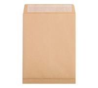 Clairefontaine 17456C - Caja de 250 sobres Kraft marrones de 26-275 x 365 mm con fuelle de 30 mm - Autoadhesivos - 120 g/m²