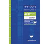 Clairefontaine 1792C - Bloc 400 páginas perforadas(200 hojas) - Sueltas - 21x29,7 cm - 90g - Cuadrados pequeños