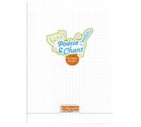 Clairefontaine 18222C - Álbum de poesía grapado de polipropileno (96 páginas) - Tamaño A4, Séyès & Plain Rulings, papel de vitela superfino de 90 g/m², cubierta de polipro transparente