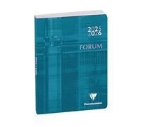 Clairefontaine - 184073E - Agenda diaria Forum Metric - Agenda de 1 día por página - tapa dura impresa - 12 cm x 17 cm - de agosto de 2023 a julio de 2024 - Color azul pato