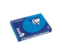 Clairefontaine Trophée - Resma de papel, 80 gr/m², 500 hojas, A3 (42 x 29.7 cm), color azul turquesa