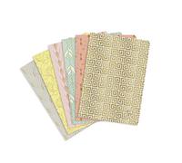 Clairefontaine 193036C Neo Deco - Cuaderno de notas (14,8 x 21 cm, 96 páginas, a rayas, 6 diseños variados, papel marfil, 90 g)