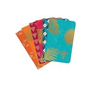Clairefontaine 194086C Un cuaderno Cousu, 7,5 x 12 cm, 48 páginas, papel Clairefontaine Marfil 90 g - Manta de tarjeta de película mate con diseño aleatorio - Colección Neo Deco Mi-temporada