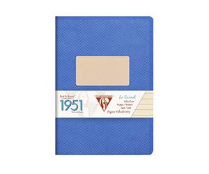 Clairefontaine 195196C Back To Basic 1951 cuaderno con grapas, A5, forrado, 48 hojas, colores surtidos, paquete de 10