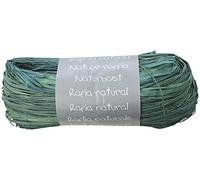 Clairefontaine 196025Cpack - Lote de 8 ovillos de rafia turquesa - Conjunto de varios hilos de rafia - Longitud 1 m50 por hilo, 50 g - Ocio creativo - Embalaje de regalo - DIY Multiples