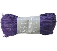 Clairefontaine - 196044C - Ovillo de Rafia color ciruela - Longitud 1m50 para 50g - para aficiones creativas, embalaje de regalo - Ciruela