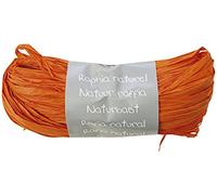 Clairefontaine - 196058Cpack - Un lot de 8 Pelotes Raphia Orange - Ensemble de plusieurs fils de Raphia Longueur 1m50 par fil- 50g - Loisirs Créatifs - Emballage Cadeau - DIY Multiples