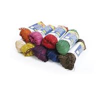 Clairefontaine - 196099C - Ovillos de rafia de colores surtidos - Conjunto de varios hilos de rafia longitud 1 m50 por hilo- 50 g - Ocio creativo - Embalaje de regalo - Caja de 9 ovillos