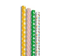 Clairefontaine 202037AMZC - Caja de 12 rollos de papel de regalo - Papel Excellia 80 g - Tamaño: 2 x 0,70 m - Patrón: niño, vintage, campanas, animales - Embalaje de regalo
