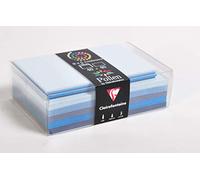 Clairefontaine 20861C - Estuche de correspondencia pollen con 40 sobres, 9 x 14 cm + 40 Sobres individuales de 8,2 x 12,8 cm, tema azul, invitaciones, invitaciones, regalos, 20861C
