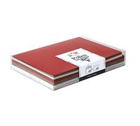 Clairefontaine 20900C - Estuche de correspondencia Pollen con un surtido de 20 sobres C6 11,4 x 16,2cm + 20 Sobres individuales de 11 x 15,5 cm, temática navideña escandinava, invitaciones, regalos