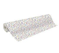 Clairefontaine 211942C - Una bobina de papel de regalo - Alianza 60 g - Tamaño: 50 x 0,70 m - Diseño: lunares multicolor, fondo blanco - Embalaje de regalo, especial de gran longitud, papel de regalo