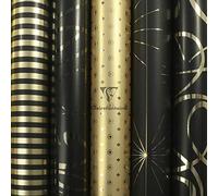 Clairefontaine 212857AMZC - Caja de 10 rollos de papel regalo Premium 2 mx0m70 80 g, varios diseños Max et moi