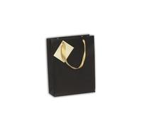 Clairefontaine 212885Cpack - Lote de 5 bolsas de regalo premium - Tamaño medio - 17 x 6 x 22 cm - 210 g - Diseño: negro - Embalaje de regalo, ideal para: libro, juego, pequeños