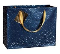 Clairefontaine 212897Cpack - Lote de 5 bolsas de regalo premium - Formato de compras - 32 x 13 x 24,5 cm - 210 g - Diseño: noche azulada - Embalaje de regalo, ideal para: Juegos de Sociedad, Puzzles