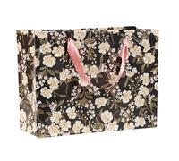 Clairefontaine 212910C - Un lot de 5 Sacs Cadeaux Premium- Format Shopping - 32x13x24,5 cm - Motif : Primerose - Idéal pour : Jeux De Société, Puzzles
