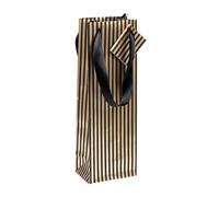 Clairefontaine 212912C - Premium sac bouteille or/noir 12,5x9,5x38 cm - Paquet de 5