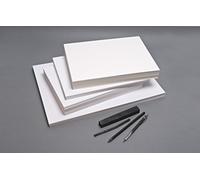 Clairefontaine 21683C - Resma de Papel de Dibujo Boceto - 250 Hojas Papel Blanco al Grano Ligero - A4 21x29,7 cm 90g - Dibujo y Croquis al Lápiz, Rotulador o Carboncillo - Cartón de 5 Resmas