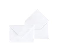 Clairefontaine 2231C - Caja de 500 sobres blancos B6 - 120 x 176 mm - Engomados - 90 g/m²