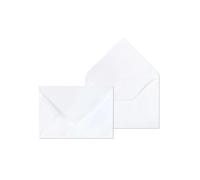 Clairefontaine 2233C - Paquete de 25 sobres blancos B6 - 120 x 176 mm - Engomados - 90 g/m²