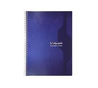 Clairefontaine 2416C Calligraphe - Cuaderno de espiral (5 unidades, A4, 90 hojas, 70 g), varios colores