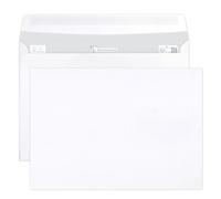 Clairefontaine 2642C - Caja de 500 sobres blancos C5 - 162 x 229 mm - Autoadhesivos - 90 g/m²