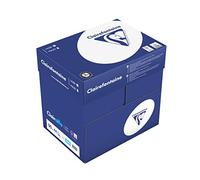 Clairefontaine 2896C - Caja de papel Clairalfa contiene 5 packs. - A4, 90g/m2, Total de hojas por caja: 2500 - Color: Blanco (171 CIE)