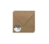 Clairefontaine 29003 C - paquete de 20 sobres Pollen 16,5 x 16,5 cm 135 G Kraft marrón