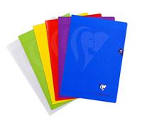 Clairefontaine 303101C - Cuaderno grapado Mimesys, A4, 21 x 29, 7 cm, 48 páginas, azulejos grandes, papel Clairefontaine blanco, 90 g, cubierta de poliuretano color aleatorio