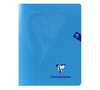 Clairefontaine 303741C - Mimesys cahier piqué polypro 17x22cm 96p séyès coloris assortis - Paquet de 10 ass