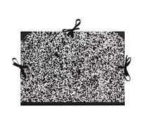 Clairefontaine 31102 C Annonay - Carpeta de dibujo, con cintas y sin solapas (lomo 30 mm, DIN A4, interior: 24 x 32 cm, exterior 26 x 33 cm), color blanco