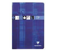 Clairefontaine 3177C - Libreta de laboratorio (encuadernación grapada, A4, 90 g/120 g, 32 hojas, 10 unidades), varios colores