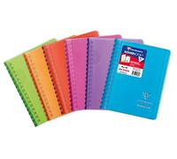 Clairefontaine 321601C Koverbook - Cuaderno de espiral (9 x 14 cm, 100 páginas pequeñas, tapa de polipropileno transparente, color aleatorio)