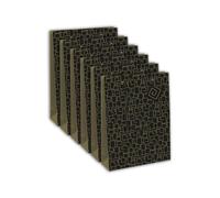 Clairefontaine 32478-2Cpack - Juego de 6 bolsas de regalo Excellia, formato ancho, 26,5 x 14 x 33 cm, 210 g, diseño Archi, embalaje de regalo, ideal para: Juegos de Sociedad, Puzzles