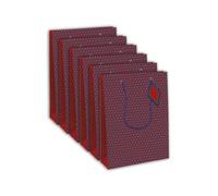 Clairefontaine 32481-2Cpack - Juego de 6 bolsas de regalo Excellia, formato ancho, 26,5 x 14 x 33 cm, 210 g, diseño geométrico, embalaje de regalo, ideal para: Juegos de Sociedad, Puzzles