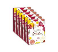 Clairefontaine 32484-2Cpack - Juego de 6 bolsas de regalo Excellia, formato ancho, 26,5 x 14 x 33 cm, 210 g, diseño de HB rosa, embalaje de regalo, ideal para: Juegos de Sociedad, Puzzles