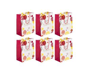 Clairefontaine 32484-2Cpack - Juego de 6 bolsas de regalo Excellia, formato ancho, 26,5 x 14 x 33 cm, 210 g, diseño de HB rosa, embalaje de regalo, ideal para: Juegos de Sociedad, Puzzles