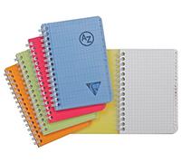Clairefontaine 328225C - 1 Cuaderno directorio - Linicolor Fresh - 9x14 cm - 100 Páginas interioir cuadrados - Papel blanco 90g - Tapa Polipropileno transparente - Color aleatorio