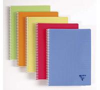 Clairefontaine 328325C Linicolor - Cuaderno de espiral (24 x 32 cm, 90 g, cuadrado, 50 hojas, 10 unidades)