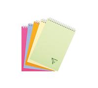 Clairefontaine 328645C - 1 Cuaderno en espiral - Colección: Linicolor Fresh One - A5 14,8x21 cm - 160 Páginas - Cuadrados Pequeños - Papel Blanco 90 g - Tapa semi transparente - Color: Aleatorio