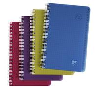 Clairefontaine 329225C Linicolor - Cuaderno de anillas (11 x 17 cm, cuadrado, 50 hojas, 90 g, 10 unidades)