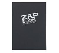 Clairefontaine 3364C Carnet Encollé Zap Book - 160 Feuilles Papier Croquis 100% Recyclé - A5 14,8x21 cm 80g - Couverture Noire