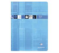Clairefontaine 3377C Cahiers de laboratoire agrafés 24x32cm 90g/120g 32 feuilles Coloris Assortis Lot de 10