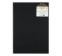 Clairefontaine 34315C Libreta Cosida Goldline - 40 Hojas de Papel de Dibujo Marfil - A3 29,7x42 cm 140g - Formato Vertical - Cubierta Rígida Negra Imitación Tela