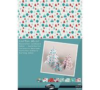 Clairefontaine 354598C - Paquete de 40 hojas de cartón decorativo 25 x 35 cm, 160 g, colores surtidos Navidad