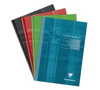 Clairefontaine 3689C - 1 Cuaderno lomo cosido - 40 páginas con márgenes amovibles - 14,8x21 cm 110g - Cubierta de cartulina plastificada - Color aleatorio